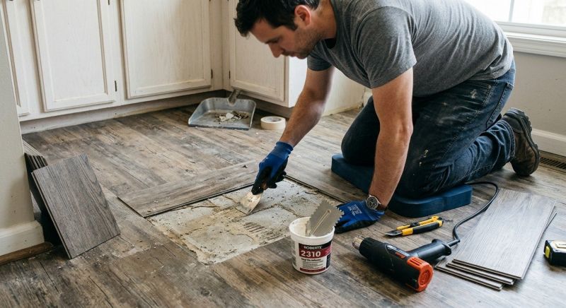 Vinyl Tile Replacement Service