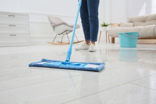 Vinyl Floor Cleaning