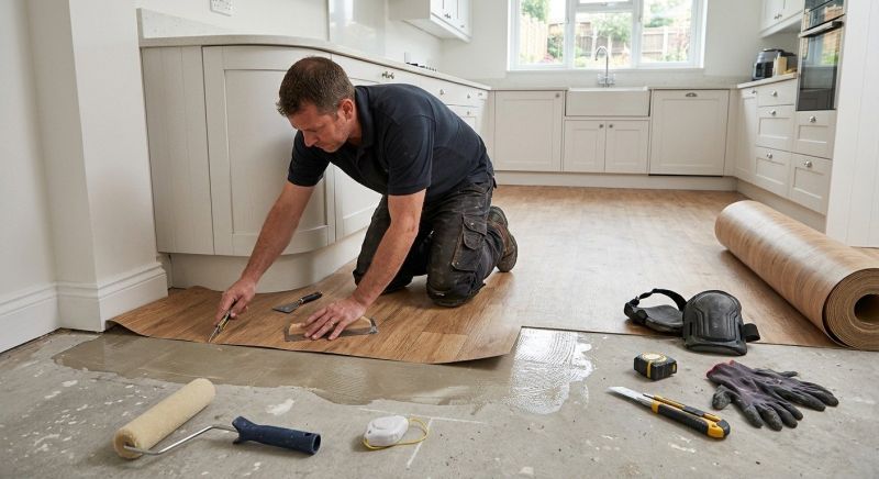 Sheet Linoleum Installation in Rockwall, TX